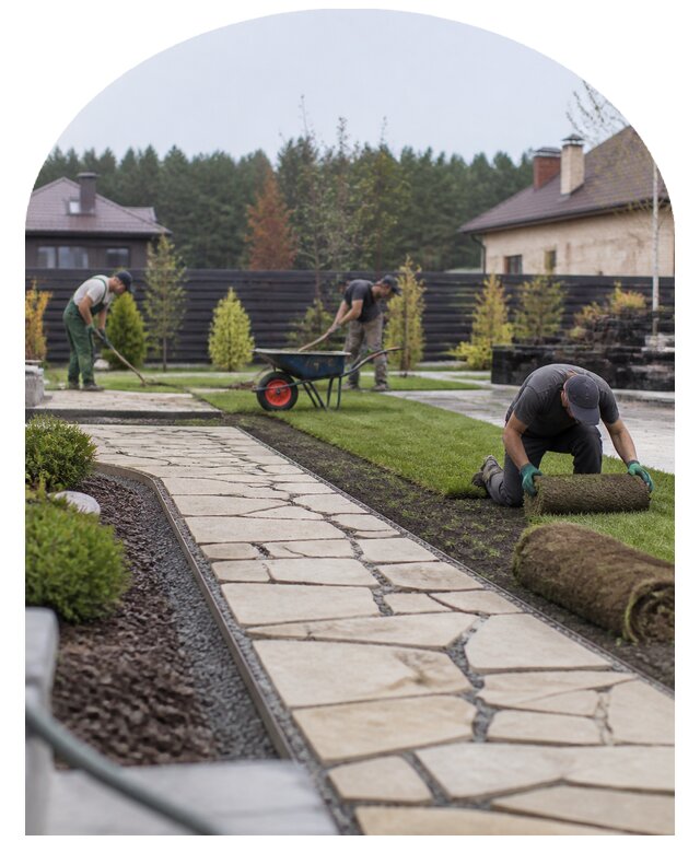 Ландшафтный дизайн под ключ для участка и сада в Анжере-Судженске